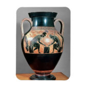 Amphora van zwarte figuren met Ajax en Achilles, Magneet (Verticaal)