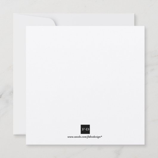 Amplechtige feestdag met bruin lijst kaart (Achterkant)