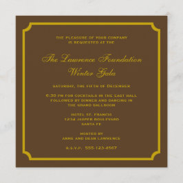 Amplechtige feestdag voor bruin lijst kaart