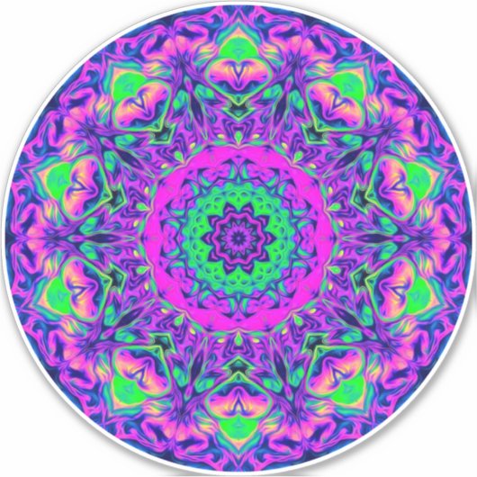 Amplificatie Mandala Sticker (Voorkant)