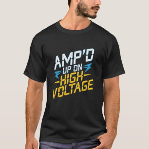 Ampu2019d Opgeleid in hoogspannings digitale stroo T-shirt