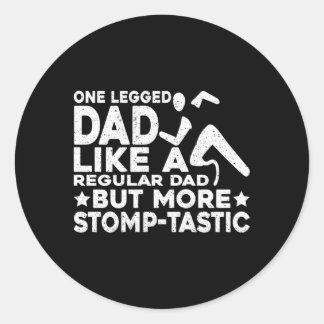 Ampu One Legged Papa Meer Stomp-tastische Been Pro Ronde Sticker