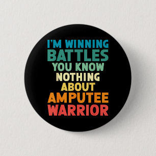 Ampu Warrior Leg Ampu Arm Ampu Leg Amputatie Ronde Button 5,7 Cm