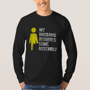 Amputatie Humor Echtgenoot Montage Been Arm Hers T-shirt
