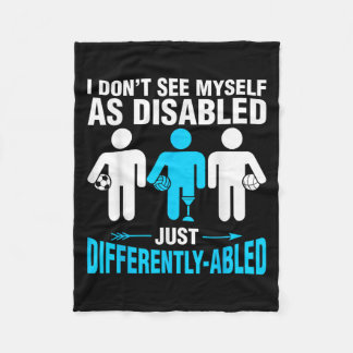 Amputatie Rolstoel Prothetische Been Humor Graphic Fleece Deken