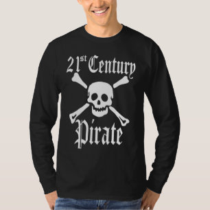 Amputee 21st Century Pirate Leg hand-berekening Jo T-shirt
