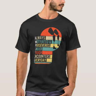 Amputee Altijd gemotiveerd en doorlatend beenproth T-shirt