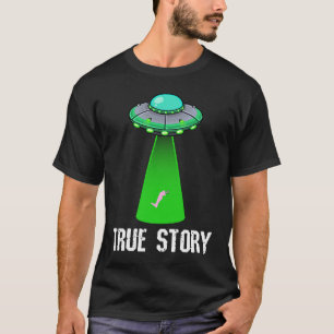Amputee been-toerentelling UFO Alien Abduction Jo T-shirt