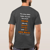 Amputee...CRPS T-shirt (Achterkant)