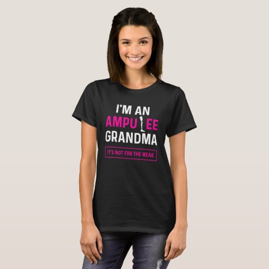 Amputee Humor Grandma Leg Arm   Recovery T-shirt (Voorkant volledig)