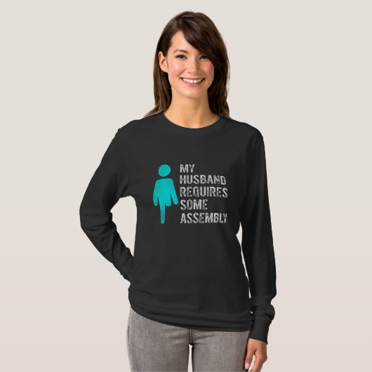 Amputee Humor Husband Assembly Leg Arm  Recovery 2 T-shirt (Voorkant volledig)