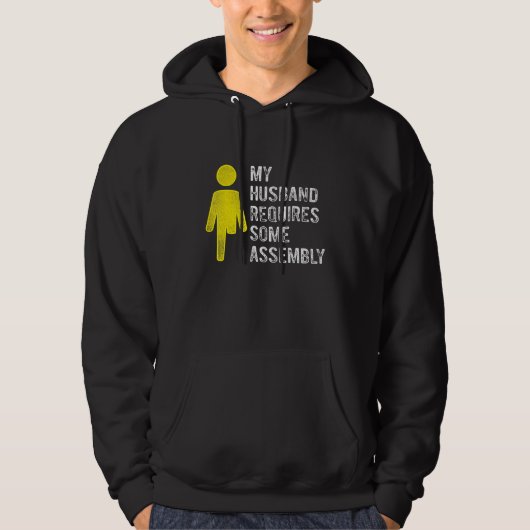 Amputee Humor Husband Assembly Leg Arm   Recovery Hoodie (Voorkant)
