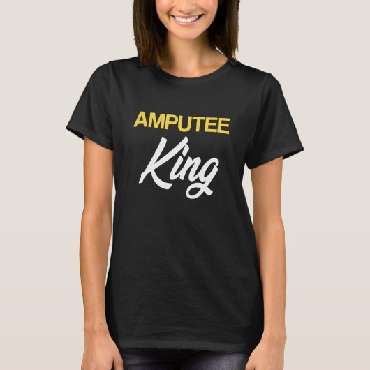 Amputee Humor King Fun been Arm Funny Recovery T-shirt (Voorkant)
