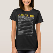 Amputee Nutrition Facts - Funny Amputation Protest T-shirt (Voorkant)