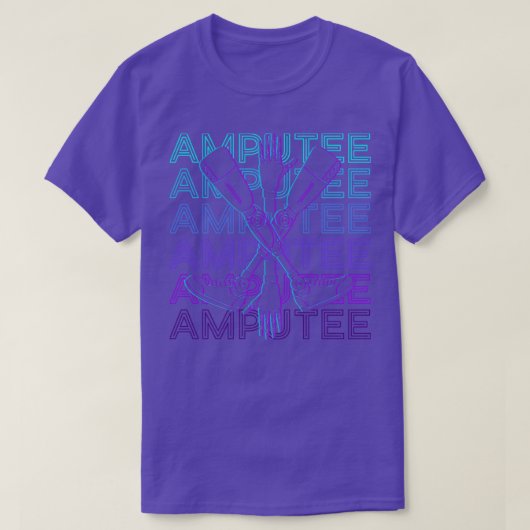 Amputee Prosthetic Prosthesis T-shirt (Design voorkant)