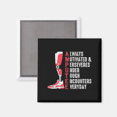 Amputee Quote Funny Leg Prosthetic Legged Chirgery Magneet (Voorkant / Achterkant)