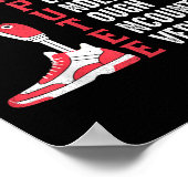 Amputee Quote Funny Leg Prosthetic Legged Chirgery Poster (Hoek)