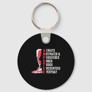 Amputee Quote Funny Leg Prosthetic Legged Chirgery Sleutelhanger