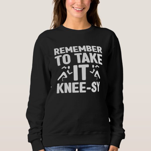 Amputee Remember Take It Knee Sy Leg Prosthetic Trui (Voorkant)