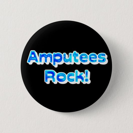 Amputes Rock! Ronde Button 5,7 Cm (Voorkant)