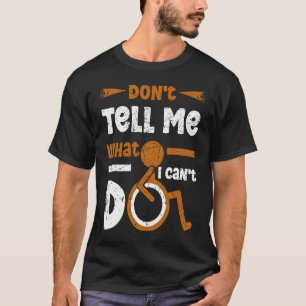 Amputtatie voor rolstoelbeen t-shirt
