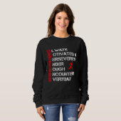 Ampuut Humor Definition been Arm Funny Recovery Trui (Voorkant volledig)