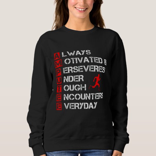 Ampuut Humor Definition been Arm Funny Recovery Trui (Voorkant)