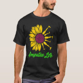 Ampuut Humor Flower Life Leg Arm Funny Recovery T-shirt (Voorkant)