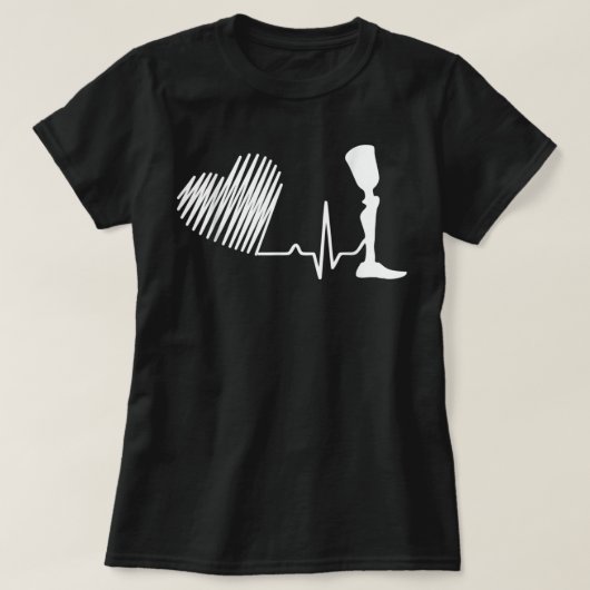 Ampuut Humor Heartbeat Leg Arm Funny Recovery Gif T-shirt (Design voorkant)