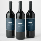 AMQ Happy New Year Wine Bottle Label Wijn Etiket (Flessen)