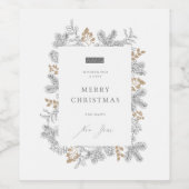 AMQ Holiday Wijnfles Label Wijn Etiket (Enkel label)