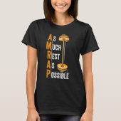 AMRAP As Much Rest As Possible  Workout T-shirt (Voorkant)