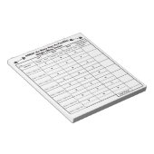 AMRAP-weegvolumeregelaar. Notitieblok (Schuin)