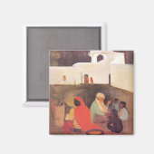 Amrita Sher-Gil - Oude verhalenverteller, fijne ku Magneet (Voorkant / Achterkant)