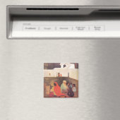 Amrita Sher-Gil - Oude verhalenverteller, fijne ku Magneet (Insitu (Vaatwasser))