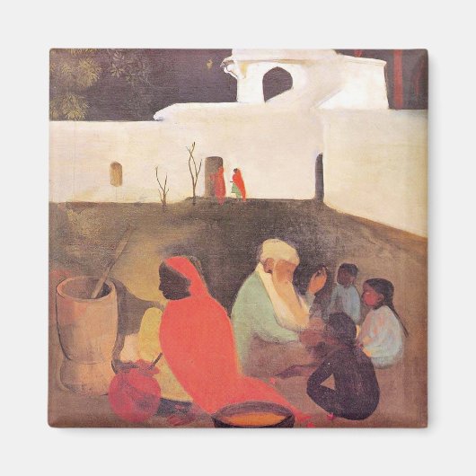 Amrita Sher-Gil - Oude verhalenverteller, fijne ku Magneet (Voorkant)
