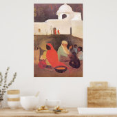 Amrita Sher-Gil - Verouderde Verteller, fijne kuns Poster (Keuken)