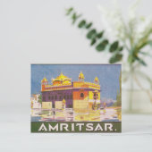 Amritsar City, gouden tempel, India,  Briefkaart (Staand voorkant)