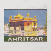 Amritsar City, gouden tempel, India,  Briefkaart (Voorkant)