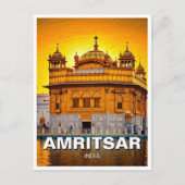 Amritsar Golden Temple Briefkaart (Voorkant)