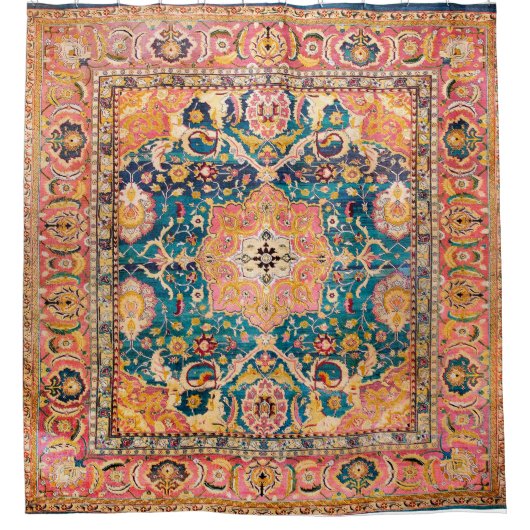 Amritsar Punjab North Indian Rug Print Douchegordijn (Voorkant)
