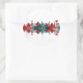 Amritsar Punjab Skyline Ronde Sticker (Tas)