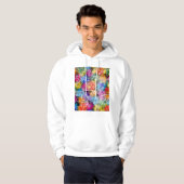 Amritsar Punjab Stad Kaart Hoodie (Voorkant volledig)