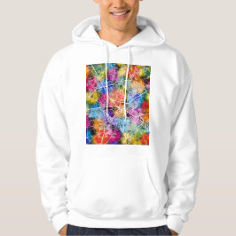 Amritsar Punjab Stad Kaart Hoodie