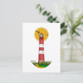 Amrum Lighthouse Duitsland Briefkaart (Staand voorkant)
