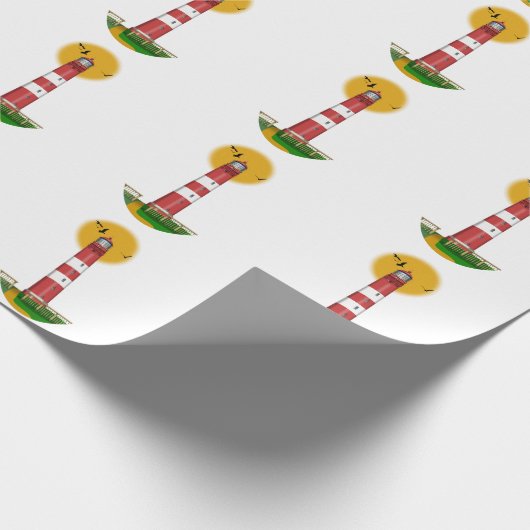 Amrum Lighthouse Duitsland Cadeaupapier (Hoek)