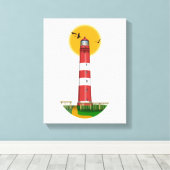 Amrum Lighthouse Duitsland Canvas Afdruk (Insitu (Houten vloer))