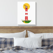 Amrum Lighthouse Duitsland Canvas Afdruk (Insitu (Slaapkamer))
