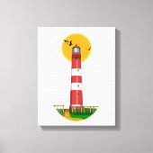 Amrum Lighthouse Duitsland Canvas Afdruk (Voorkant)