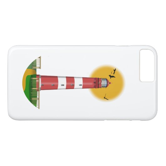 Amrum Lighthouse Duitsland Case-Mate iPhone Case (Achterkant (Horizontaal))